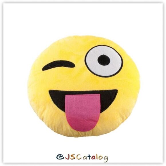 CRAZY WINK WITH TONGUE 12" Inch/30cm Large Pillow - Picture 3 of 3